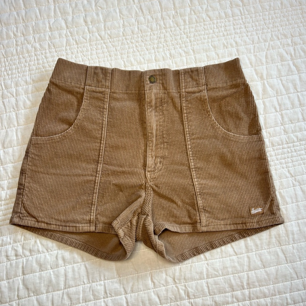 Hammies Corduroy Shorts Brown Tan Retro High Rise Barely Worn